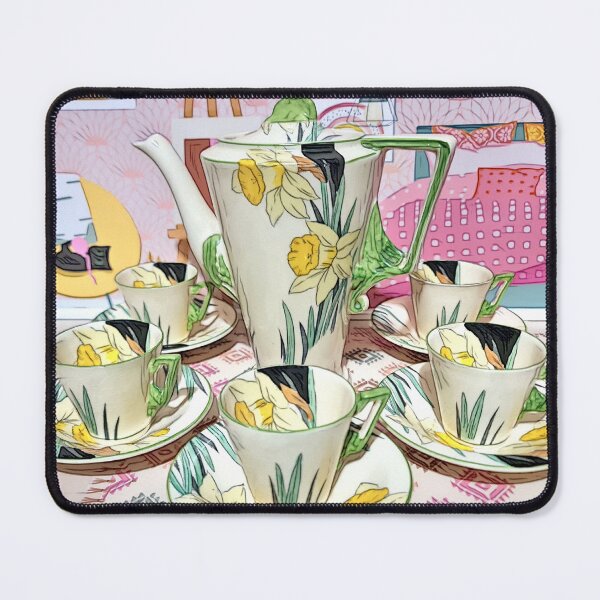Item preview, Art Deco Daffodil Zenith Coffee Cans Pot designed and sold by Duncan-Mac.