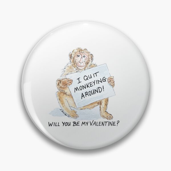 Item preview, Monkeying around - Will you be my valentine? designed and sold by B-ARTIZAN.