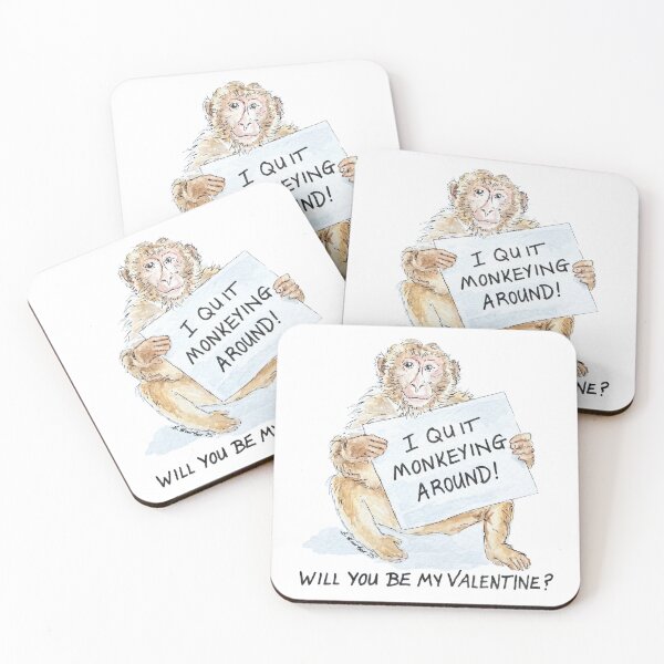 Item preview, Monkeying around - Will you be my valentine? designed and sold by B-ARTIZAN.