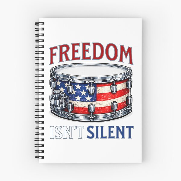 Item preview, Freedom Isnt Silent Patriotic Drummer designed and sold by clarabersetart.