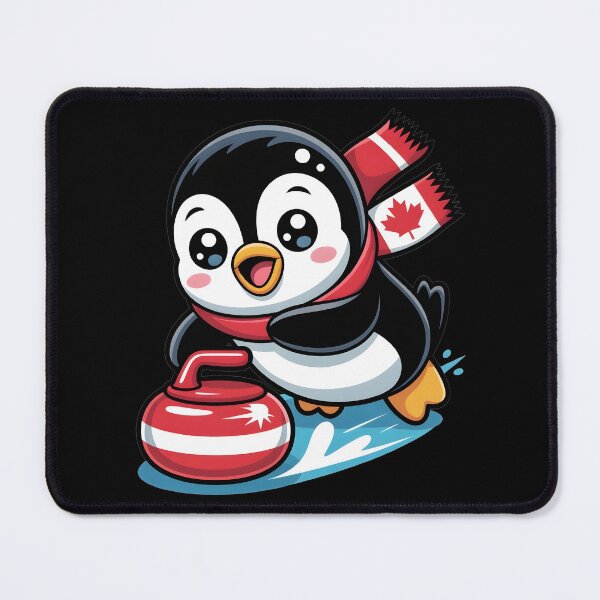 Item preview, Canadian Curling Penguin designed and sold by 404wearpl.