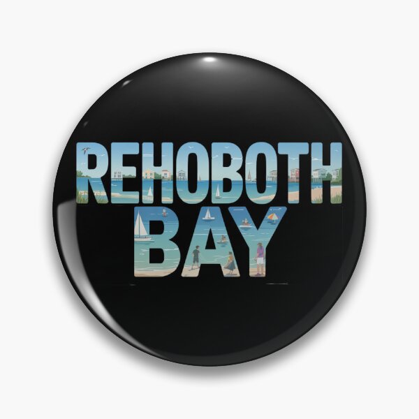 Item preview, Rehoboth Bay - Colorful Coastal Letters - Beach Town - Delaware Travel Art designed and sold by CircinusStore.