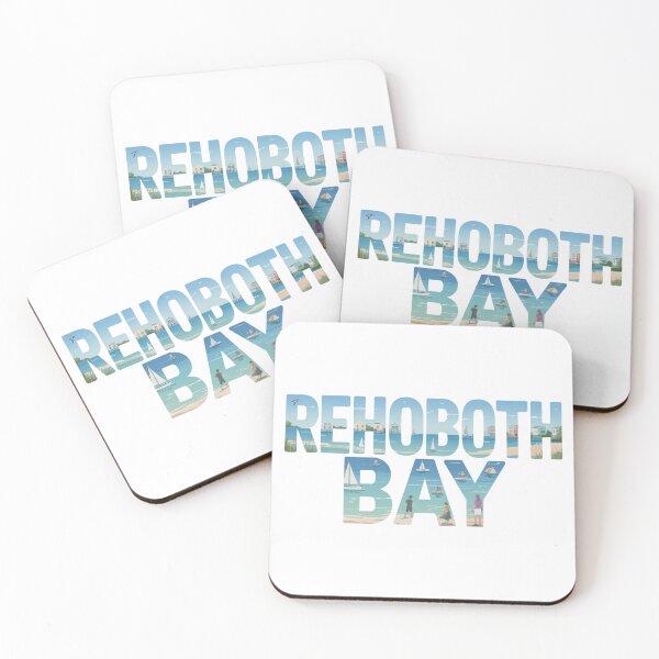 Item preview, Rehoboth Bay - Colorful Coastal Letters - Beach Town - Delaware Travel Art designed and sold by CircinusStore.