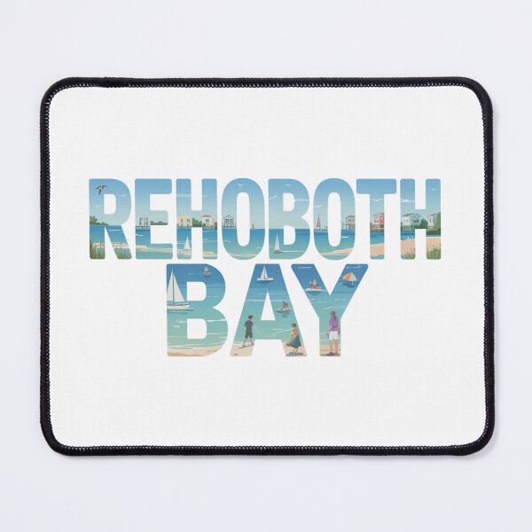 Item preview, Rehoboth Bay - Colorful Coastal Letters - Beach Town - Delaware Travel Art designed and sold by CircinusStore.