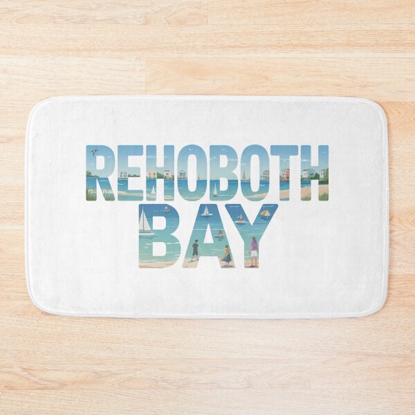 Item preview, Rehoboth Bay - Colorful Coastal Letters - Beach Town - Delaware Travel Art designed and sold by CircinusStore.