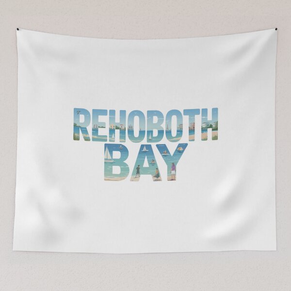 Item preview, Rehoboth Bay - Colorful Coastal Letters - Beach Town - Delaware Travel Art designed and sold by CircinusStore.