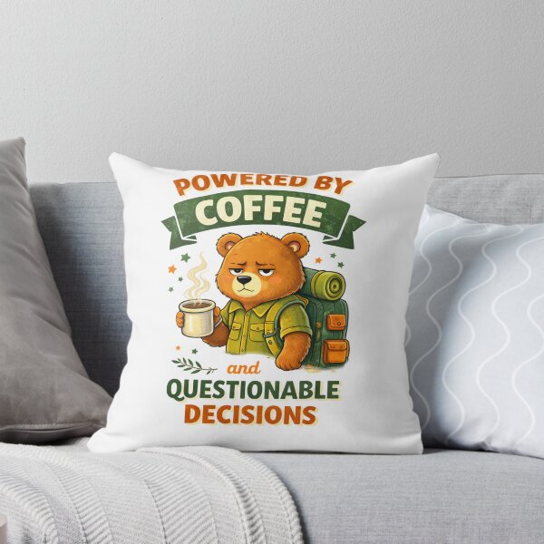 Item preview, Powered by Coffee and Questionable Decisions designed and sold by PossumsWorkshop.