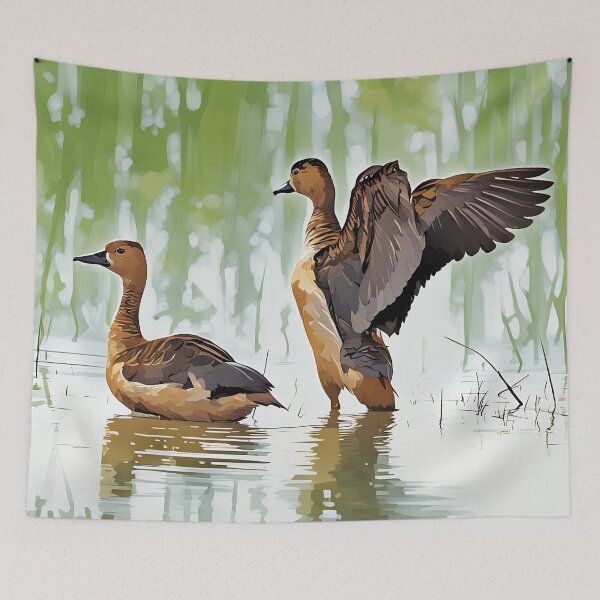 Item preview, Two Ducks in the POnd designed and sold by tomorrowsart.