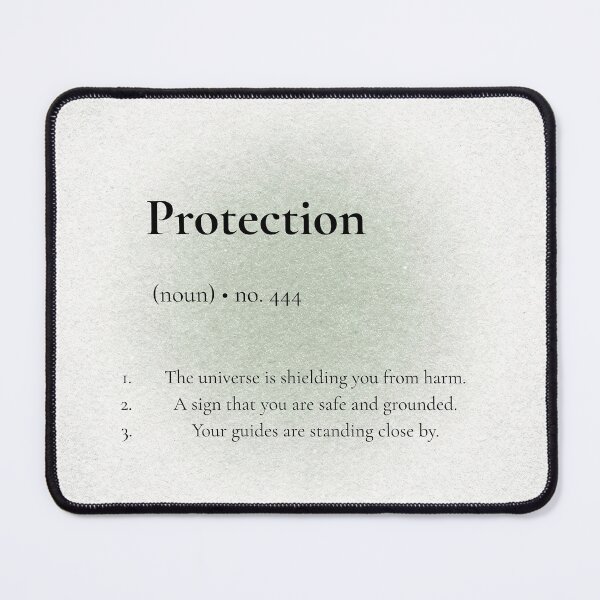 Item preview, Protection Definition - Angel Number 444 Aura Gradient Art designed and sold by Frame of Mind .