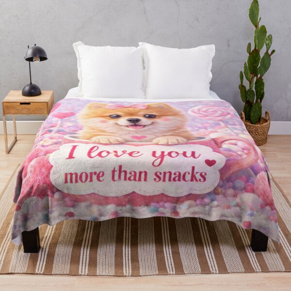 Item preview, Pomeranian Puppy Loves Snacks designed and sold by GivingJoy.