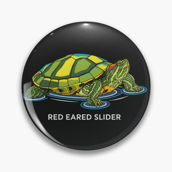 Item preview, Red Eared Slider Turtle Graphic - Vibrant Nature Illustration Pond Life designed and sold by ZyxDes.