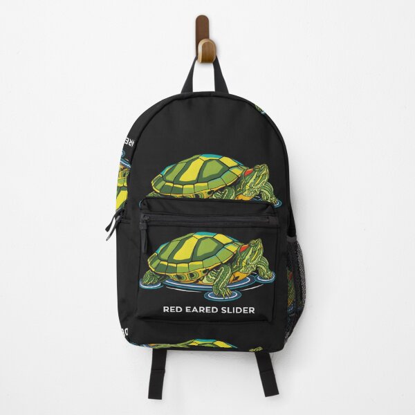 Item preview, Red Eared Slider Turtle Graphic - Vibrant Nature Illustration Pond Life designed and sold by ZyxDes.