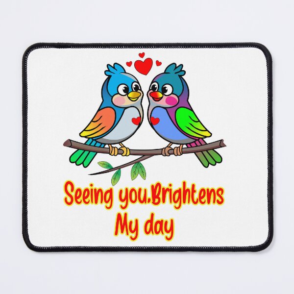 Item preview, SEEING YOU, BRIGHTENS MY DAY-T-shirt design for valentines, simple, unique and customized  designed and sold by RJRDesignStore1.
