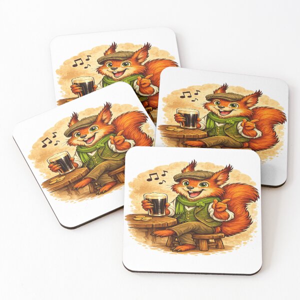 Item preview, Sláinte Squirrel designed and sold by SecretSquirrellDesigns.