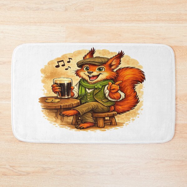 Item preview, Sláinte Squirrel designed and sold by SecretSquirrellDesigns.
