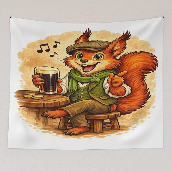 Item preview, Sláinte Squirrel designed and sold by SecretSquirrellDesigns.