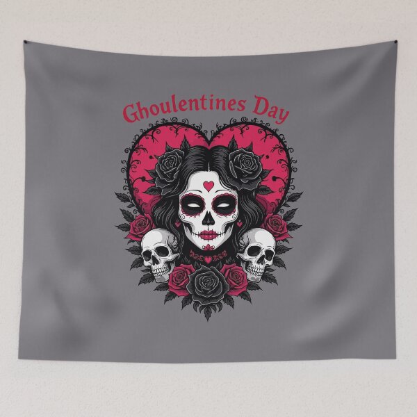 Item preview, Ghoulentines Day Gothic Fusion of Valentine and Halloween Aesthetics designed and sold by taiche.