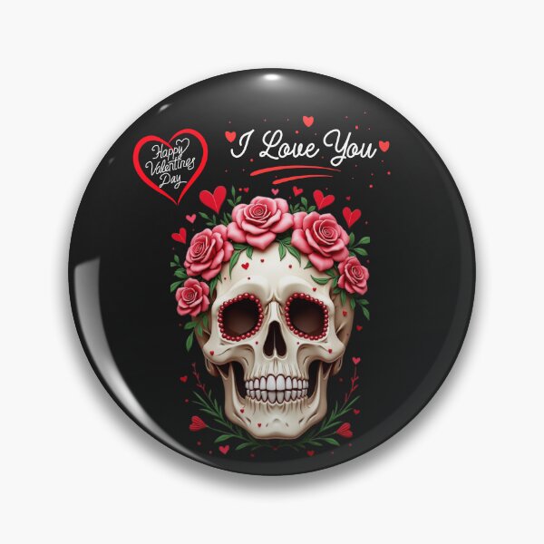 Item preview, Valentine Skull – Love with an Edge designed and sold by FullerMagic.