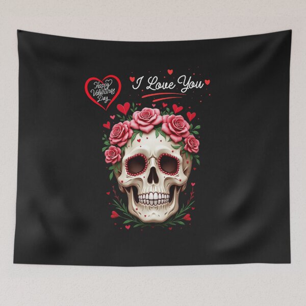 Item preview, Valentine Skull – Love with an Edge designed and sold by FullerMagic.