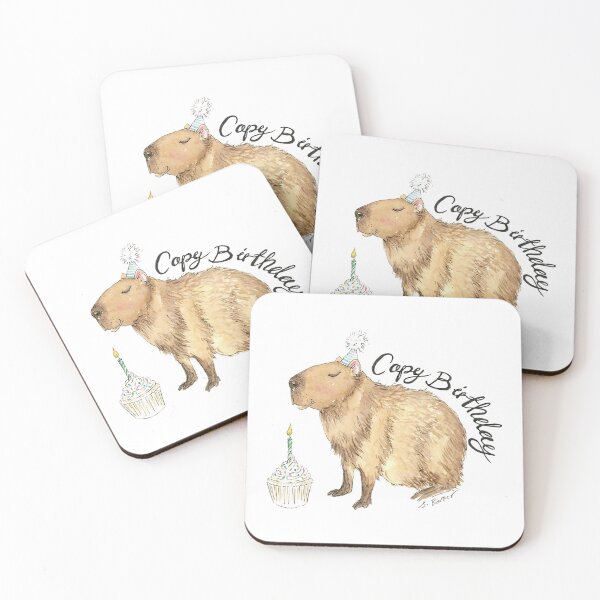 Item preview, Capy Birthday - Happy birthday - Capybara designed and sold by B-ARTIZAN.