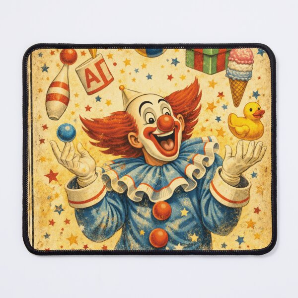 Item preview, Bozo the Clown – Motivating Vintage Circus Design designed and sold by Mauswohn.