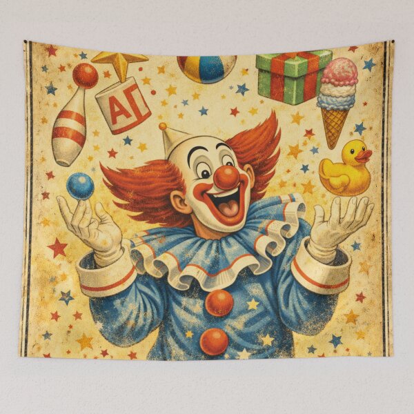 Item preview, Bozo the Clown – Motivating Vintage Circus Design designed and sold by Mauswohn.