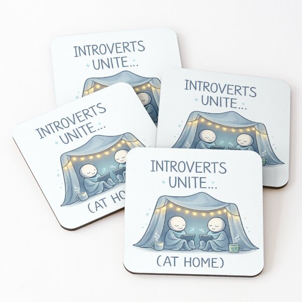 Item preview, Introverts Unite At Home Funny Introvert Quote designed and sold by PunchDrop.