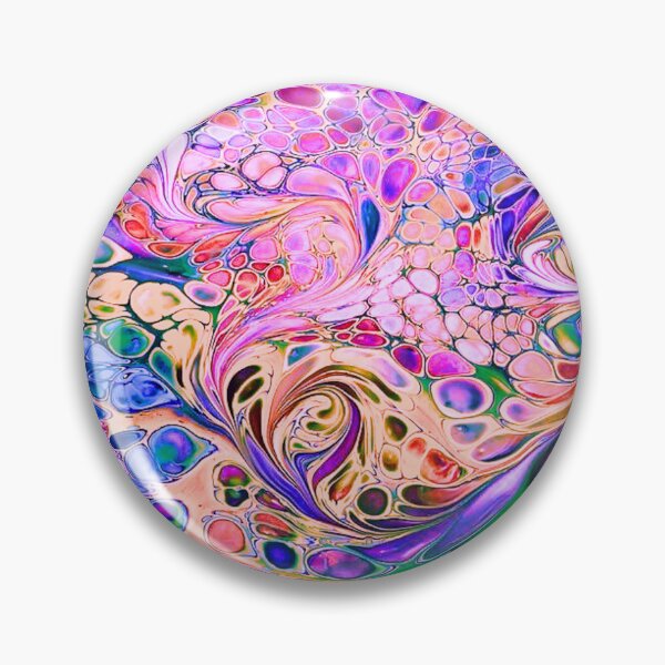 Item preview, FluidArt pink marbled neon designed and sold by NightRaida.