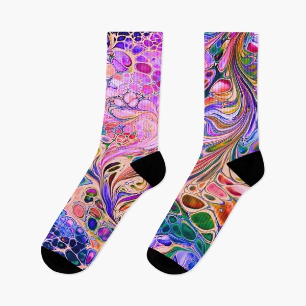 Item preview, FluidArt pink marbled neon designed and sold by NightRaida.