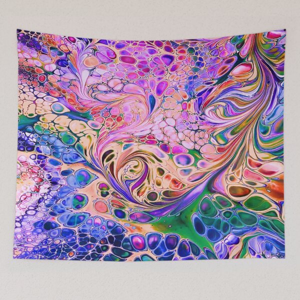 Item preview, FluidArt pink marbled neon designed and sold by NightRaida.