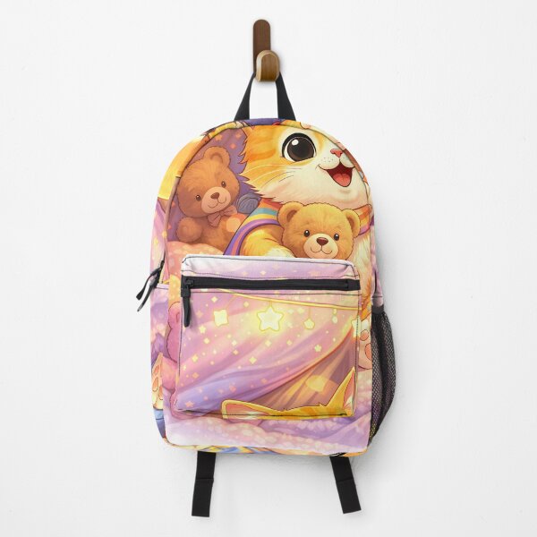 Item preview, Starry Sleepover Heroes – Cute Kitten & Puppy Cozy Tent with Teddy Bears | Kawaii Furfolkz Bedtime Art designed and sold by Furfolkz.