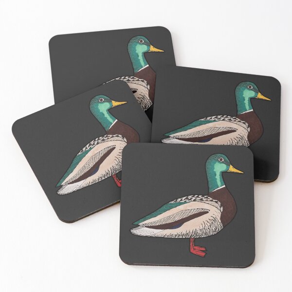 Item preview, Hand drawn Mallard Duck, pen and watercolour designed and sold by Sheridanlongdog.