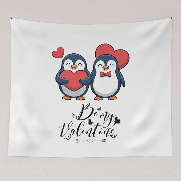 Item preview, Be My Valentine - Penguins in Love - Dynamic Duo designed and sold by Instants Design.