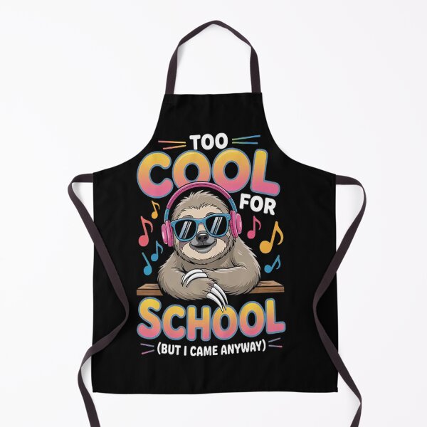 Item preview, Too Cool for School Sloth Student Quote back to school designed and sold by SignaturalGen.