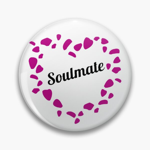 Item preview, Soulmate embedded inside purple heart designed and sold by Amylilylove.