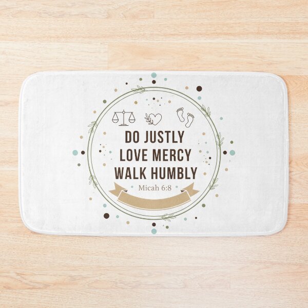 Item preview, Micah 6:8 Bible Verse Do Justly Love Mercy Walk Humbly. designed and sold by loveandlightrb.