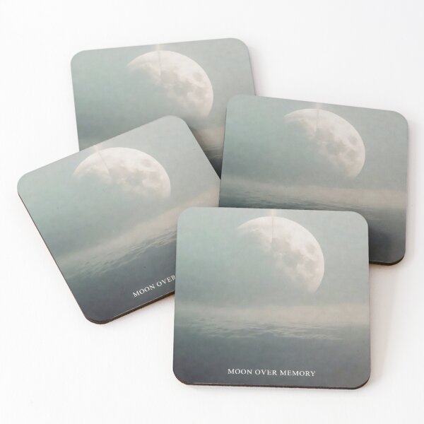 Item preview, Moon Over Memory Ethereal Lunar Landscape Mystical Art designed and sold by SplashTastic.