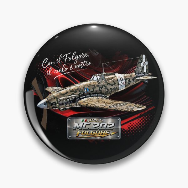 Item preview, Macchi C.202 Folgore Italian WWII Fighter Plane Illustration designed and sold by Aerolovers.