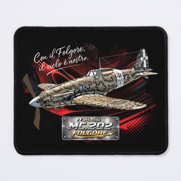 Item preview, Macchi C.202 Folgore Italian WWII Fighter Plane Illustration designed and sold by Aerolovers.