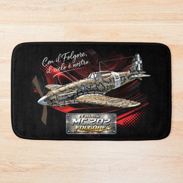 Item preview, Macchi C.202 Folgore Italian WWII Fighter Plane Illustration designed and sold by Aerolovers.
