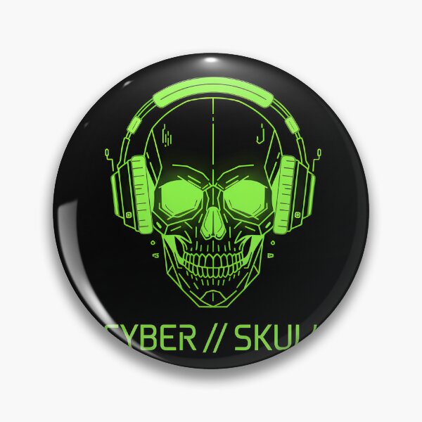 Item preview, Cybernetic Skull - Neon Acid Green Techwear designed and sold by SICreativeSto.