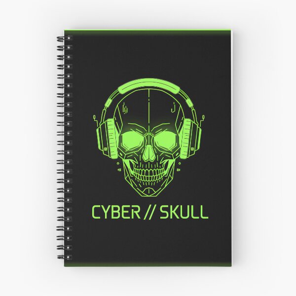 Item preview, Cybernetic Skull - Neon Acid Green Techwear designed and sold by SICreativeSto.