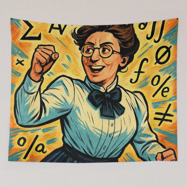 Item preview, Emmy Noether | Comics stylCartoone -  designed and sold by ComicsFactory.