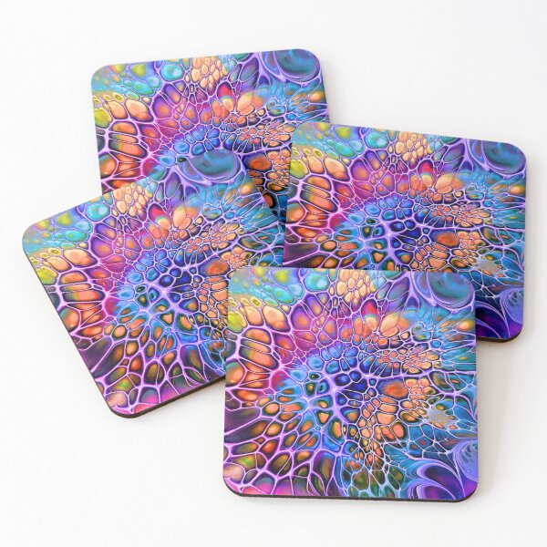 Item preview, FluidArt #o23 marbled neon designed and sold by NightRaida.
