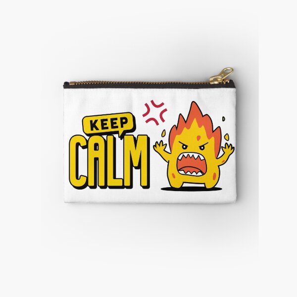 Item preview, Keep Calm… I’m Not Calm – Cute Angry Fire Character designed and sold by LETSGOPICNIC.