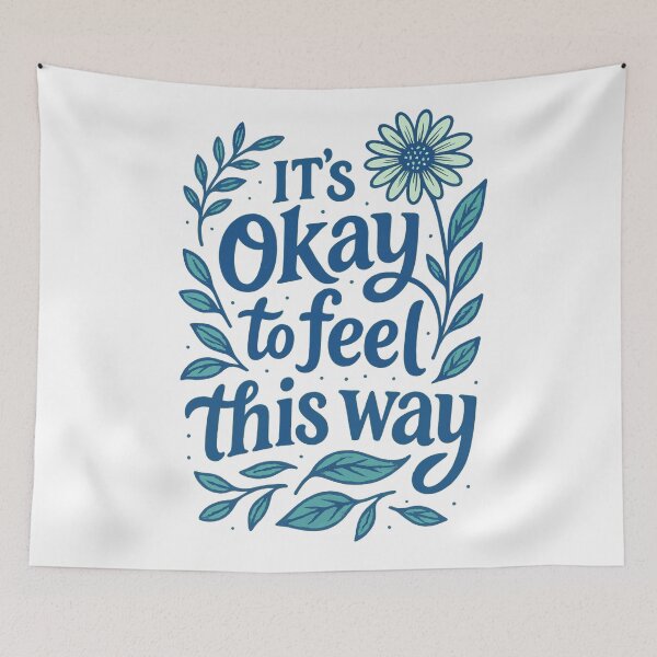 Item preview, Its Okay To Feel This Way Blue  designed and sold by shockart-pl.