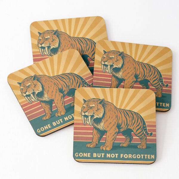 Item preview, Retro Saber Toothed Tiger designed and sold by Bears Whiskers.