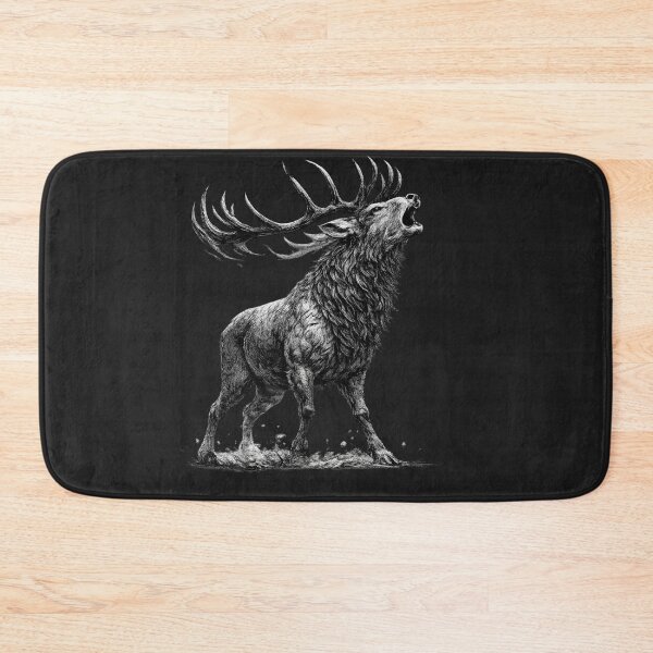 Item preview, Roaring Stag Tribal Line Art designed and sold by acsai.
