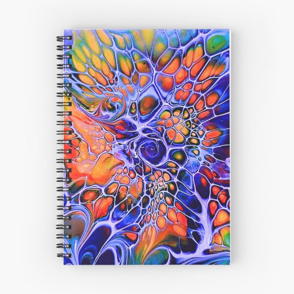 Item preview, FluidArt #o24 marbled orange neon designed and sold by NightRaida.