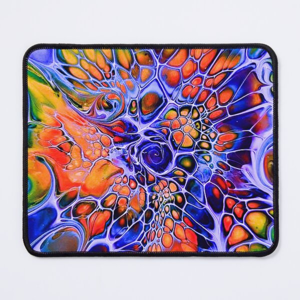 Item preview, FluidArt #o24 marbled orange neon designed and sold by NightRaida.